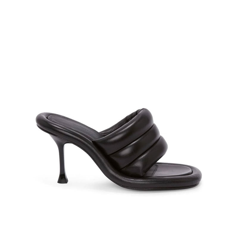 Shallow Mouth Stiletto heels Slippers Women's Genuine leather Slipper Comfortable Vacation Party Dress Wedding Pumps