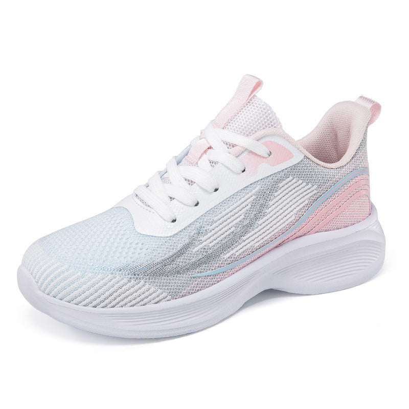 Mesh breathable lightweight soft sole running shoes