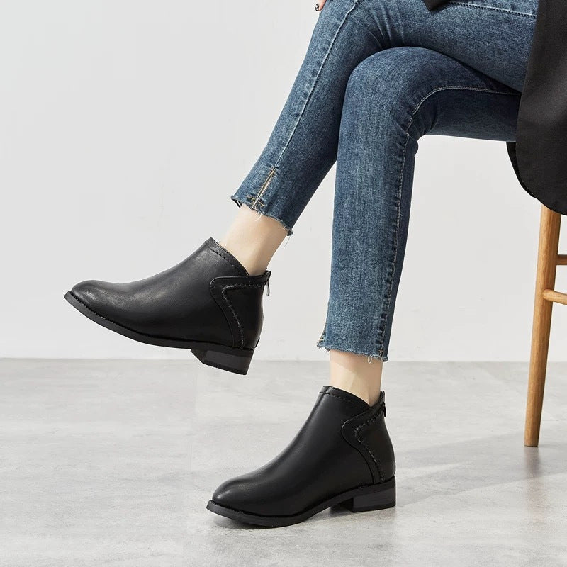 Martin boots women's flat bottomed plus size women's shoes